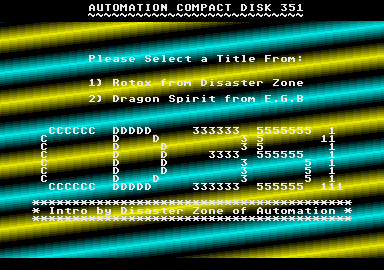 screenshot from disc 351